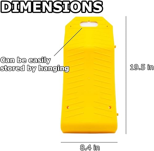 Miniatura 3 de VaygWay Rampas ahorradoras de neumáticos de automóvil, paquete de 4 rampas para neumáticos para almacenamiento, rampas de viaje portátiles altamente