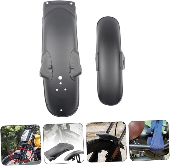 1Set Retro Motorcycle Mudguards Easy to Install Front Rear Mud Flaps for Durable Design for Mud Protection for Custom Style