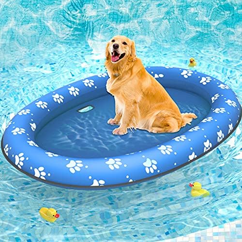 Pet Soft Dog Float Raft - Inflatable Dog Swimming Float for Summe...