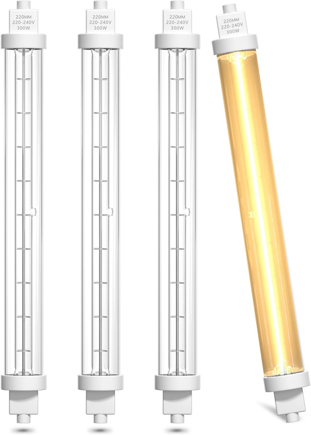 Bonlux Catering Heat Lamps Bulb 300w, dimmable Gantry Heat lamp 220mm