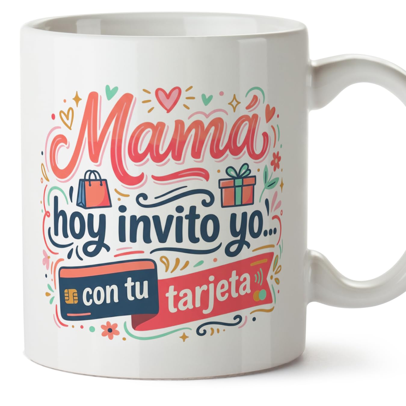 MUGFFINS Taza mamá con frase Para el mundo eres una madre pero para la familia eres el mundo en Español | regalo madre | 330 Ml 11 oz | Idea original para regalar | progenitores v1 — view 67