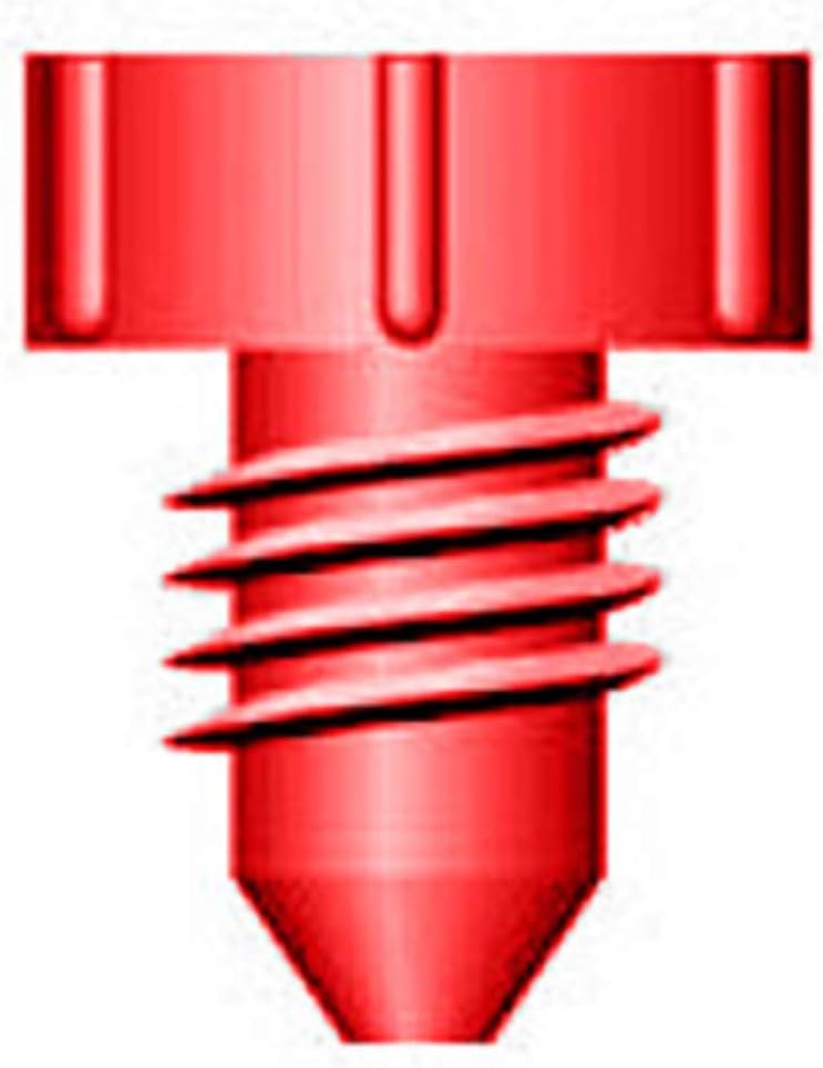 FIRESTIK Threaded Plugs 3/8in-24 For Stud Mount Etc - 2 Pack, Red, PLG1