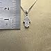 White gold handmade cute hamsa hand diamond necklace