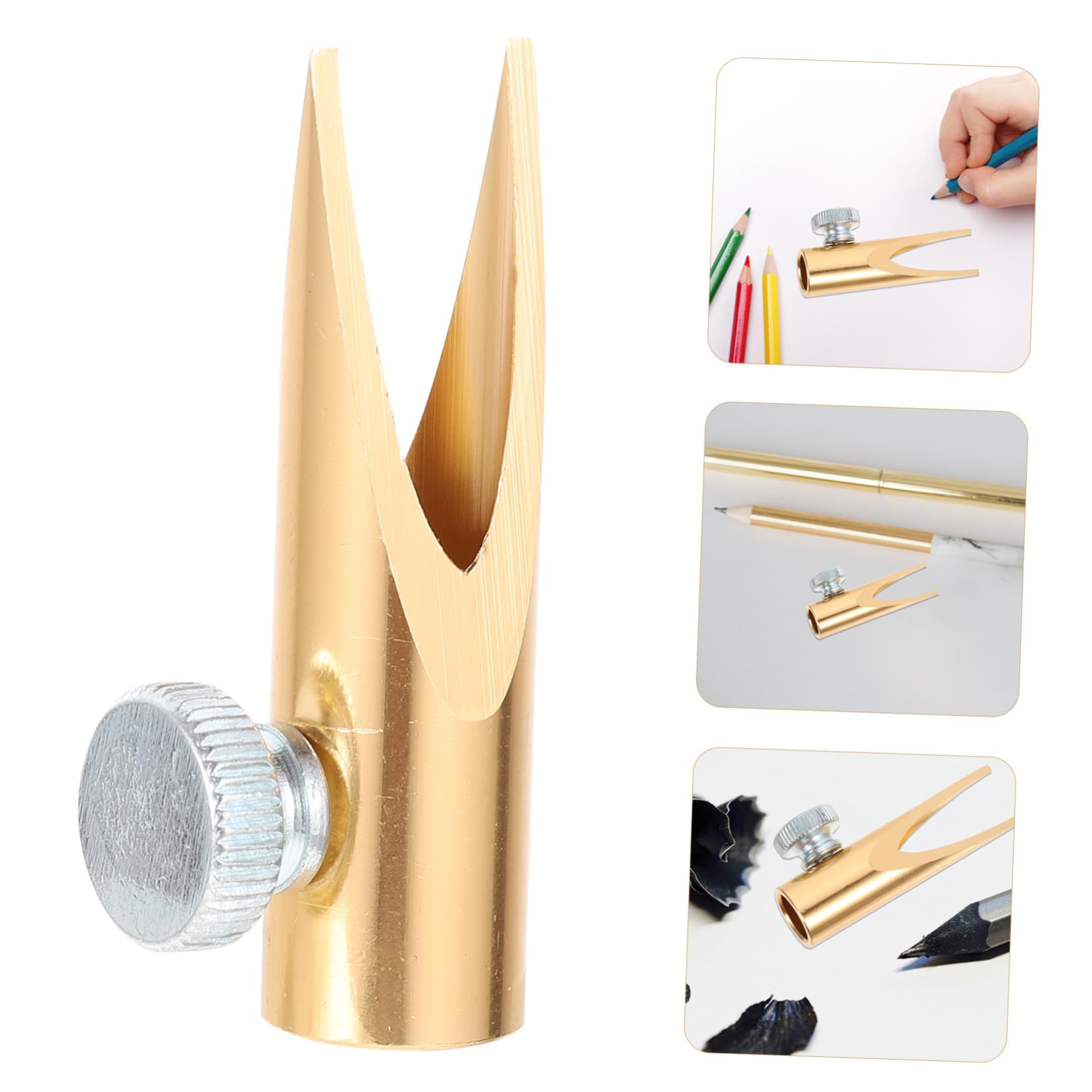 Baluue 5stücke Eyebrow Pencil Sharpener Für Junge Mädchen Und Studenten Doppelter Förmiger Schlitz Praktischer Anspitzer Für Kosmetikstifte Und Bleistifte Geeignet Für Schule Und