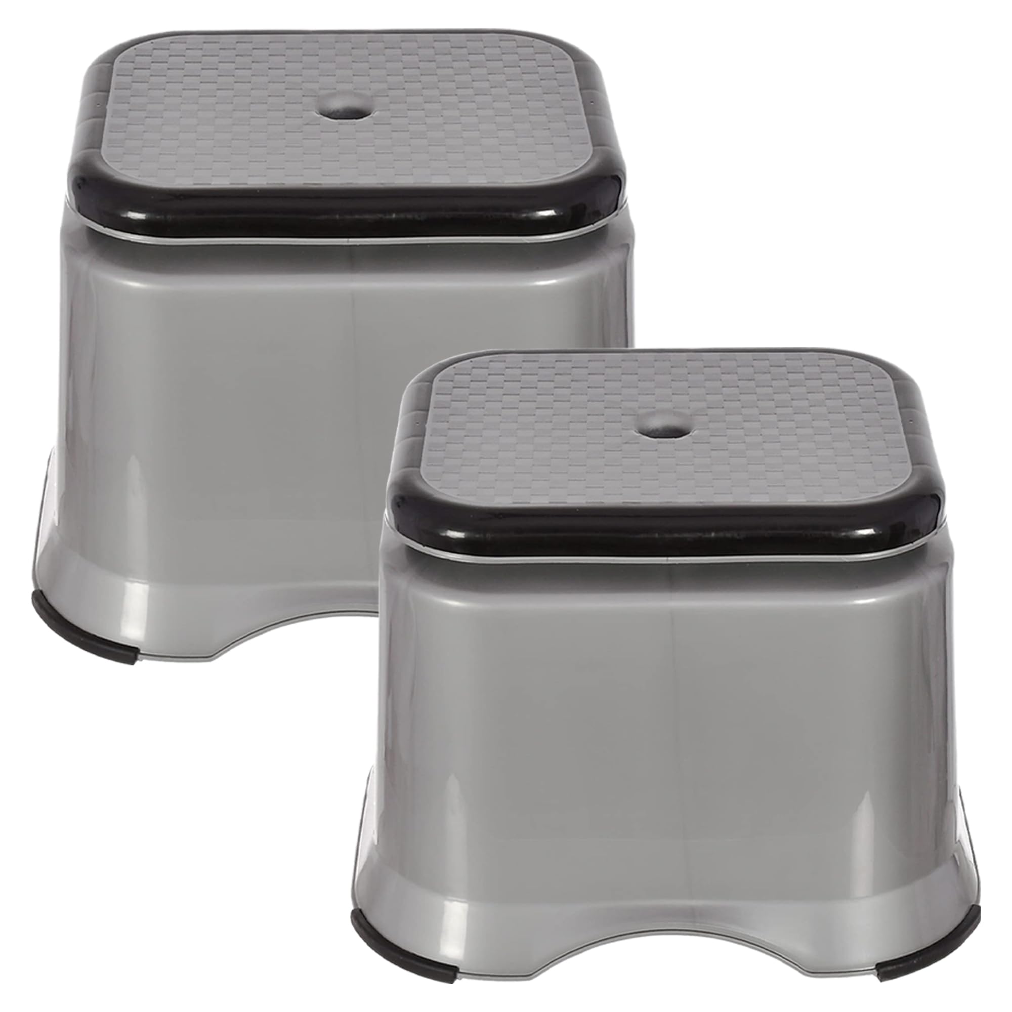 Kuber Industries Bathing Stool | Bath Table for Bathroom | Plastic Stool for Kitchen | Grey