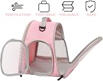 Small Animal Carrier Bag, Portable Guinea Pig Carrier for Hamster Cage, Bird Rat Guinea Pig Squirrel Carrier (Grey)