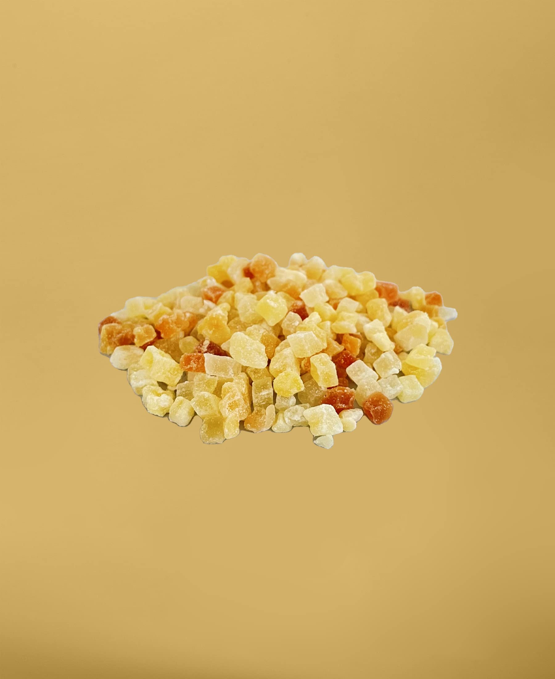 Dry-Fruit - Tutti Frutti | Trockenfrüchte gehackt und kandiert | Melone, Ananas, Mango, Papaya | exotische Trockenfrüchte | 1Kg