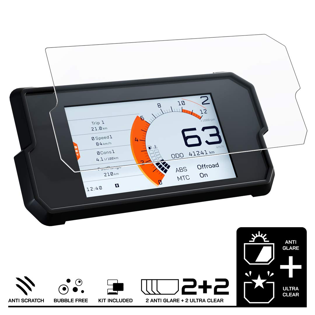 Speedo Angels Tacho Screen Protector for Duke 125 (2017+) - 2 x Anti