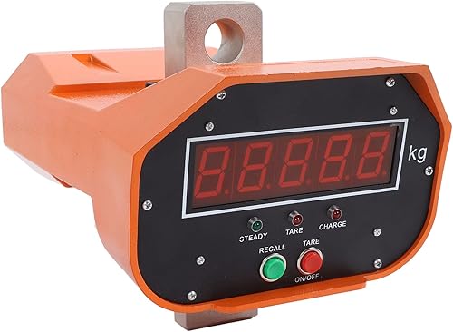 Miniatura 8 de Báscula industrial para grúa, 6,613.9 lbs, 6600 libras, báscula colgante con pantalla digital industrial resistente con control remoto, gancho y