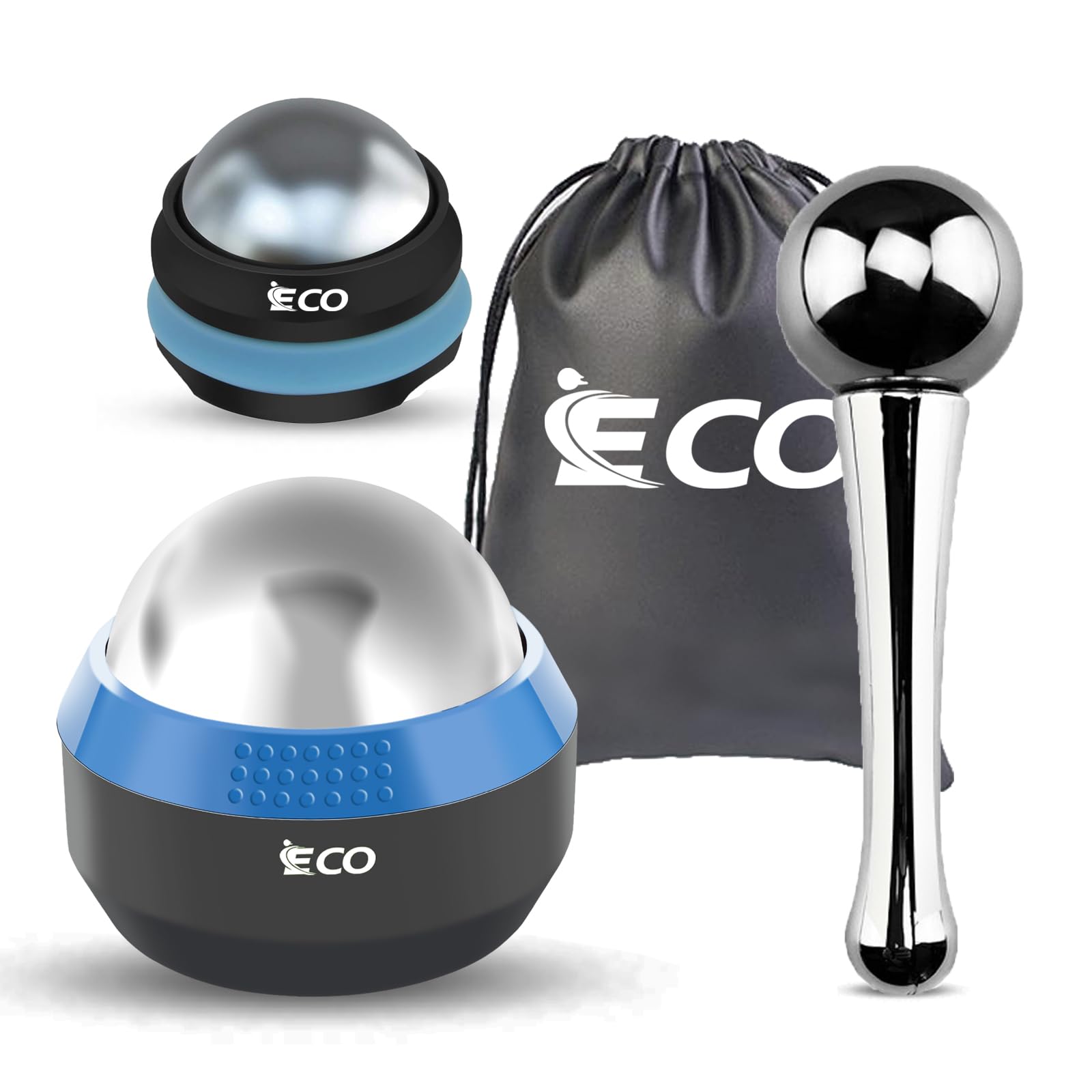 unitedessentialgoods Cryosphere Cold Massage Roller Ball – Ice Cold and Hot for Deep Tissue and Sore Muscle Relief of Stiffness and Stress, Body, Neck, Back, Foot, Plantar Fasciitis, Gifts for Him