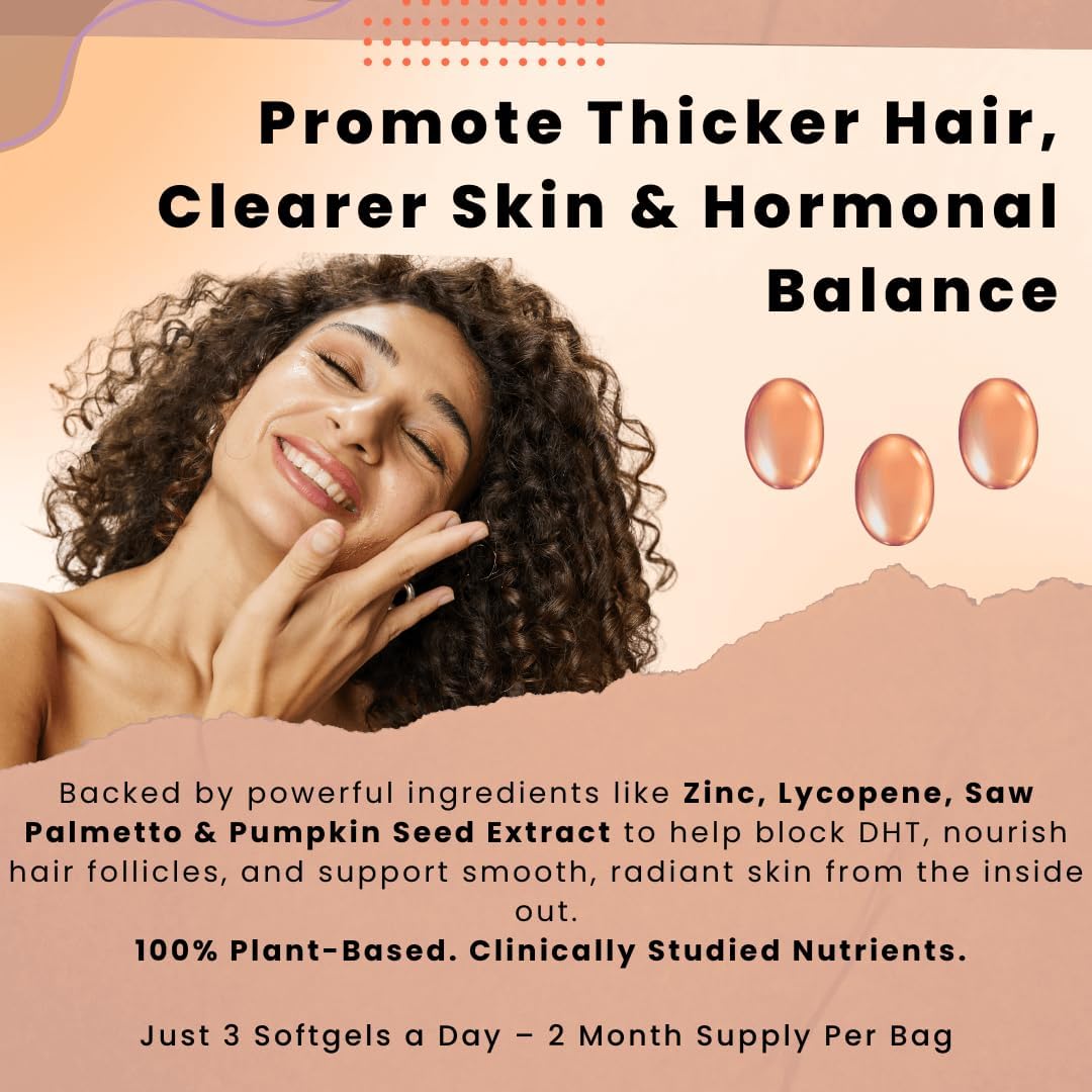 Pumpkin Seed Oil Complex 3000mg with Saw Palmetto, Beta-Sitosterol, Zinc & Lycopene – 180 Vegan Softgels | Prostate, Hair Growth & Hormonal Balance Support | Cold-Pressed, Non-GMO, Lab Tested - Image 5