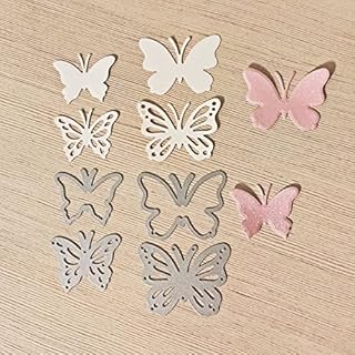 Butterflies Metal Cutting Die Cuts, DIY Crafts Template Frame Paper Cards Cutting Dies Cut Stencils for DIY Embossing Card Making Book Tags Decorative Paper Dies Scrapbooking