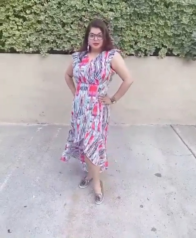 GRECERELLE Women's Summer Floral Print Cross V Neck Dress Bohemian Flowy Long Maxi Dresses PD-Red Black-X-Large - Image 8