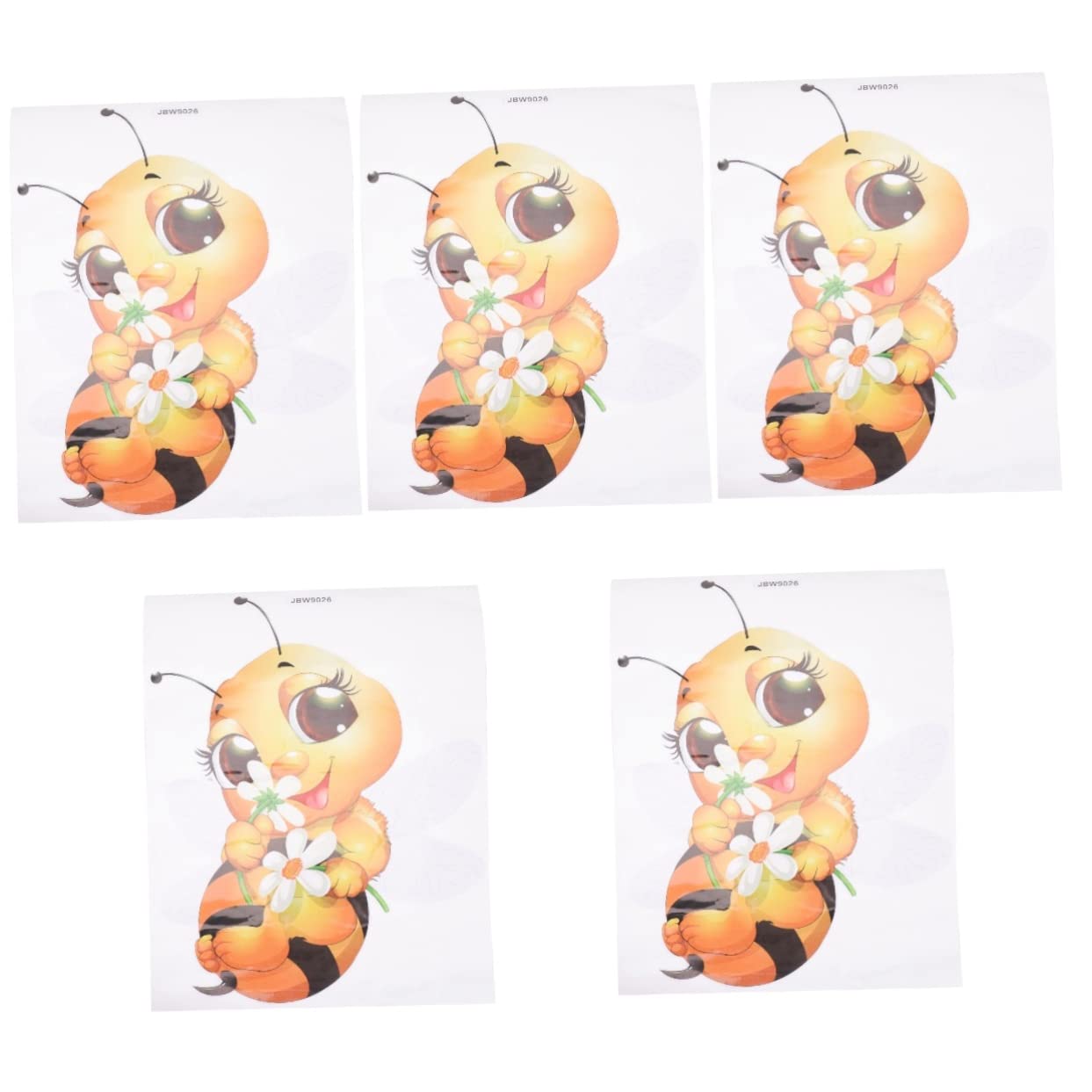 Autocollant mural abeille Hohopeti : 5 stickers décoration chambre enfant