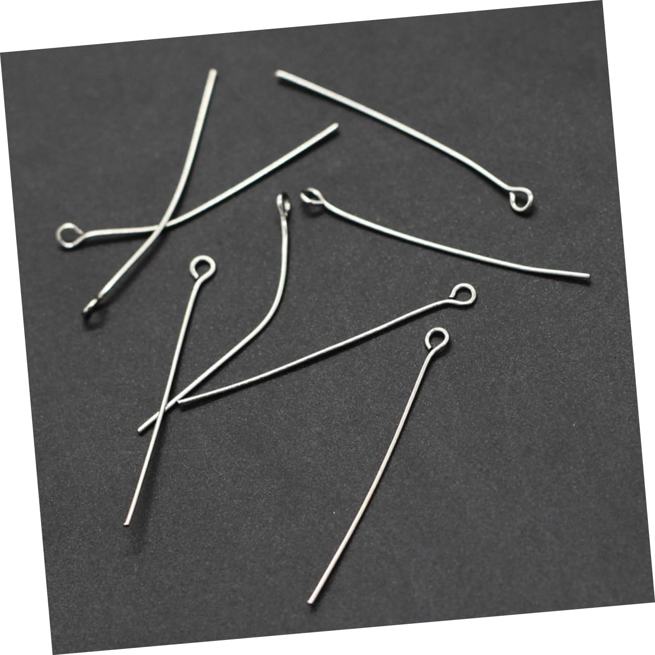 Homoyoyo DIY Jewelry Accessories 9 Word Needle Open Eye Pins Jewelry Finding Eye Pins Jewelry Making