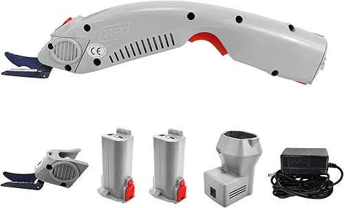 Miniatura 7 de WBT-1 Tijeras eléctricas para cortar tela, tijeras eléctricas inalámbricas de tela con 2 cuchillas (1 batería)