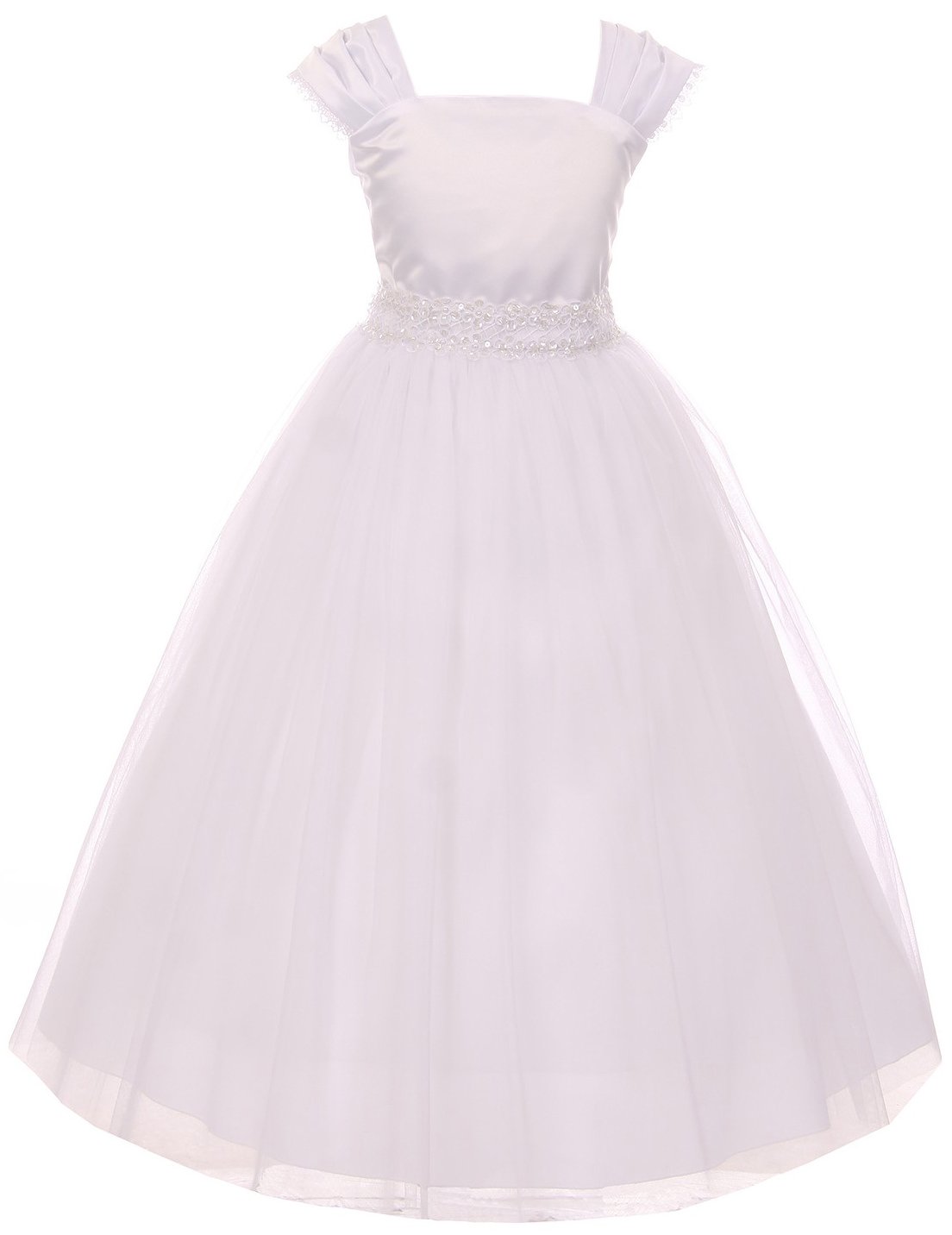 BNY Corner Graceful First Communion Bridal Dress Flower Girl Dress