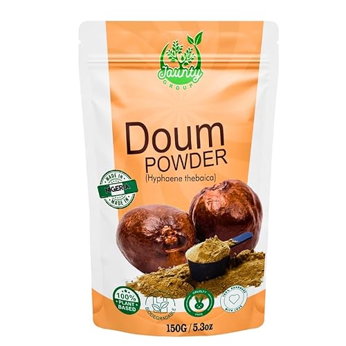 Miniatura 11 de Polvo de palma Doum premium, 5.29 oz a base de hierbas sueltas flores orgánicas naturales saludables vitaminas ricas sin cafeína, palma de hifaeno