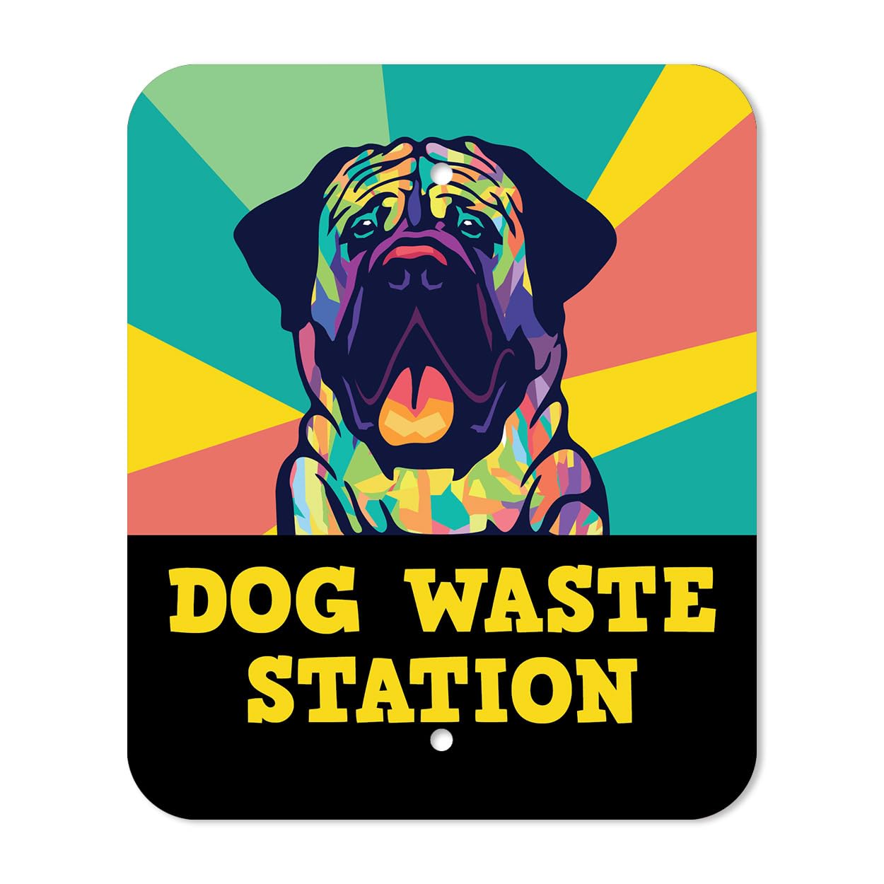 Designer Dog Waste Station - Pop Art Dogs 