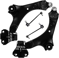 Vista 201 de Detroit Axle - Kit de brazos de control delanteros de 4 piezas para Ford Mustang Base GT 05-10 2005 2006 2007 2008 2009 2010, 2 brazos de control