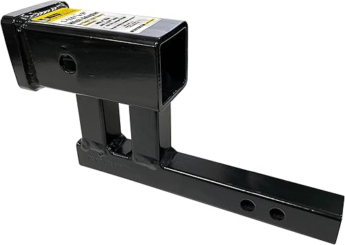 Miniatura 5 de MaxxHaul Adaptador de enganche de 1-14" a 2" con elevación de 4" y caída de 3-38"