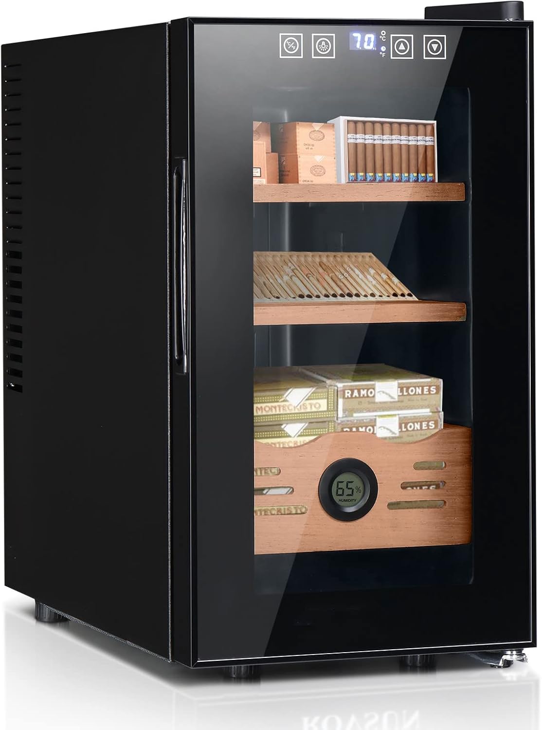 Leadzm 25L Electric Cooler Humidor, 150 Counts Capacity