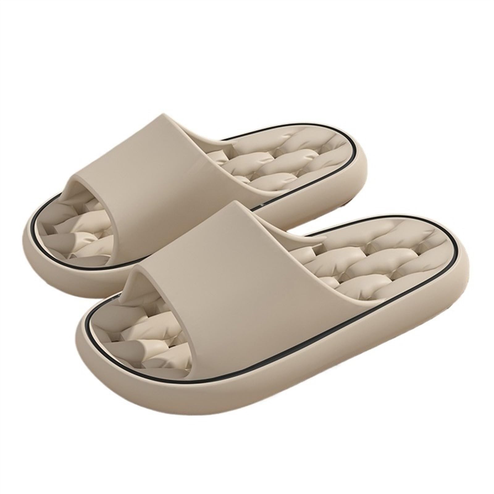 Chaussures de douche pour homme en EVA souple avec trous de drainage