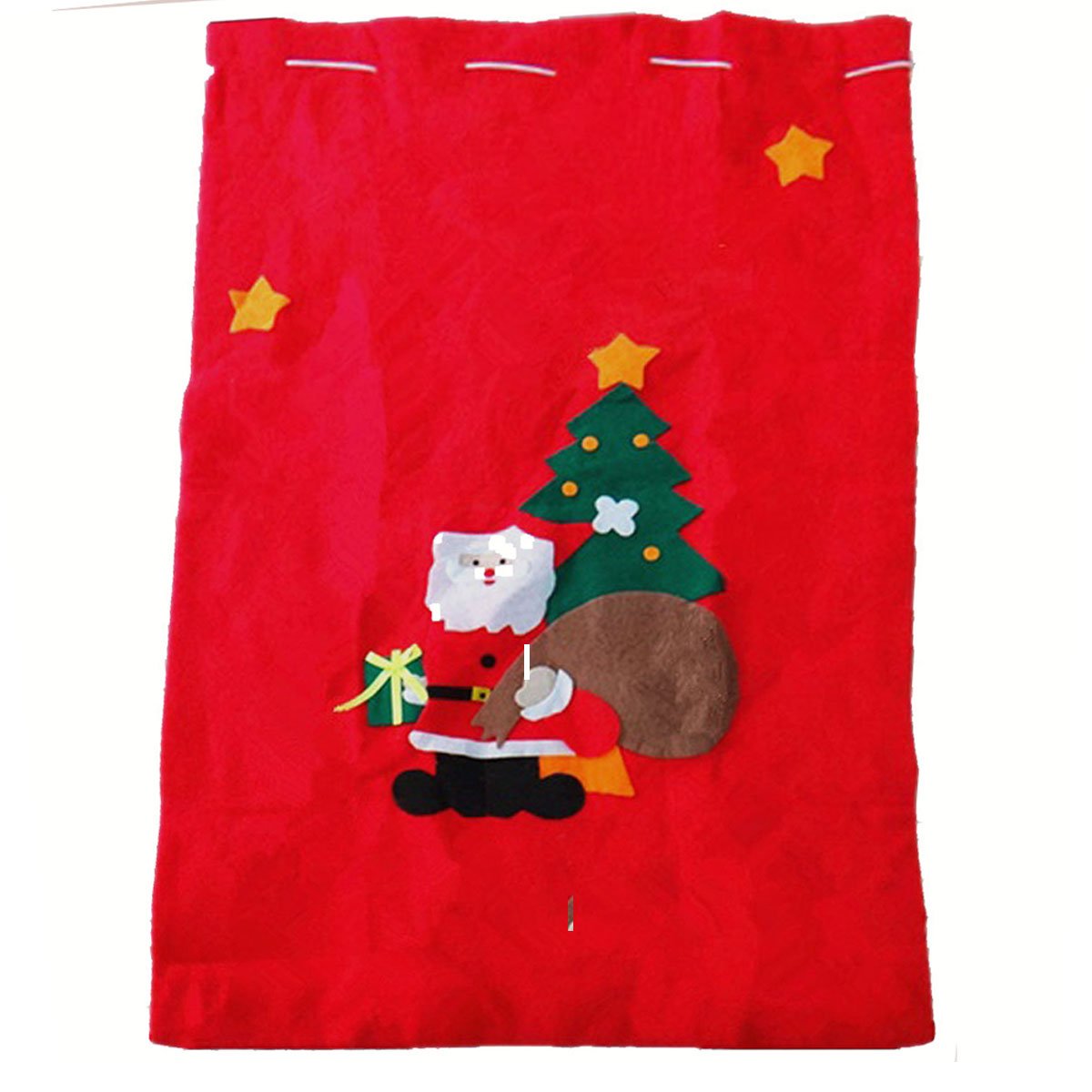 Sacco Di Babbo Natale Rosso Per Regali – 30x40 Cm, In Tessuto Non Tessuto, Con Motivo Alce, Riutilizzabile - 2