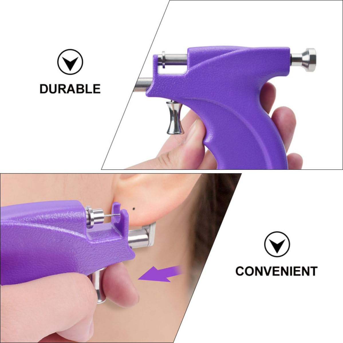 Stainless Steel Ear Piercing Tool for Accurate, Quick Piercing