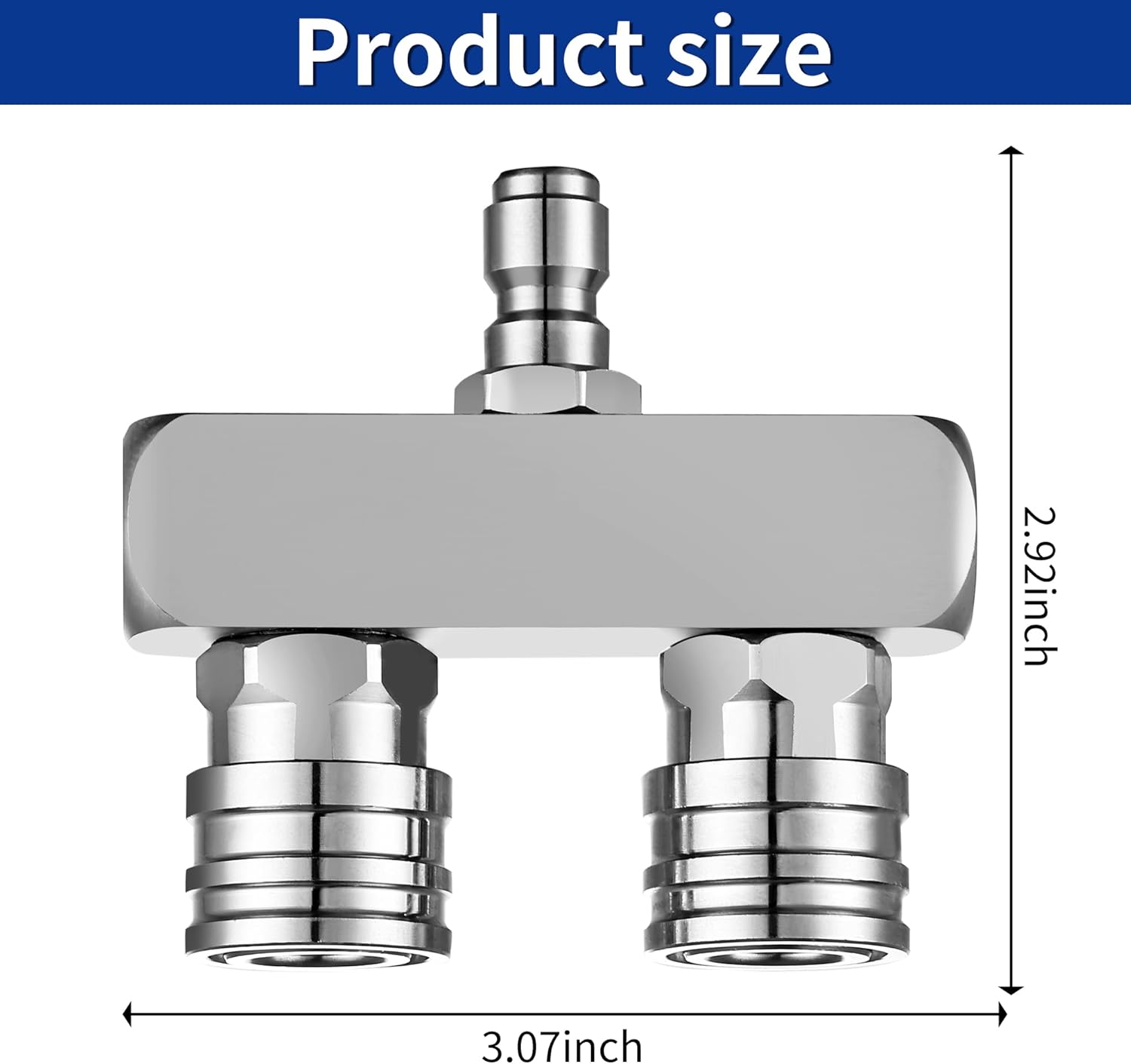 Twin Pressure Washer Tips,Balabulala Upgrade 2in1 Power Washer Nozzle Tip, Dual Head Pressure Washer Nozzle with Stainless Steel 1/4 Inch Quick Connect, 5000 PSI