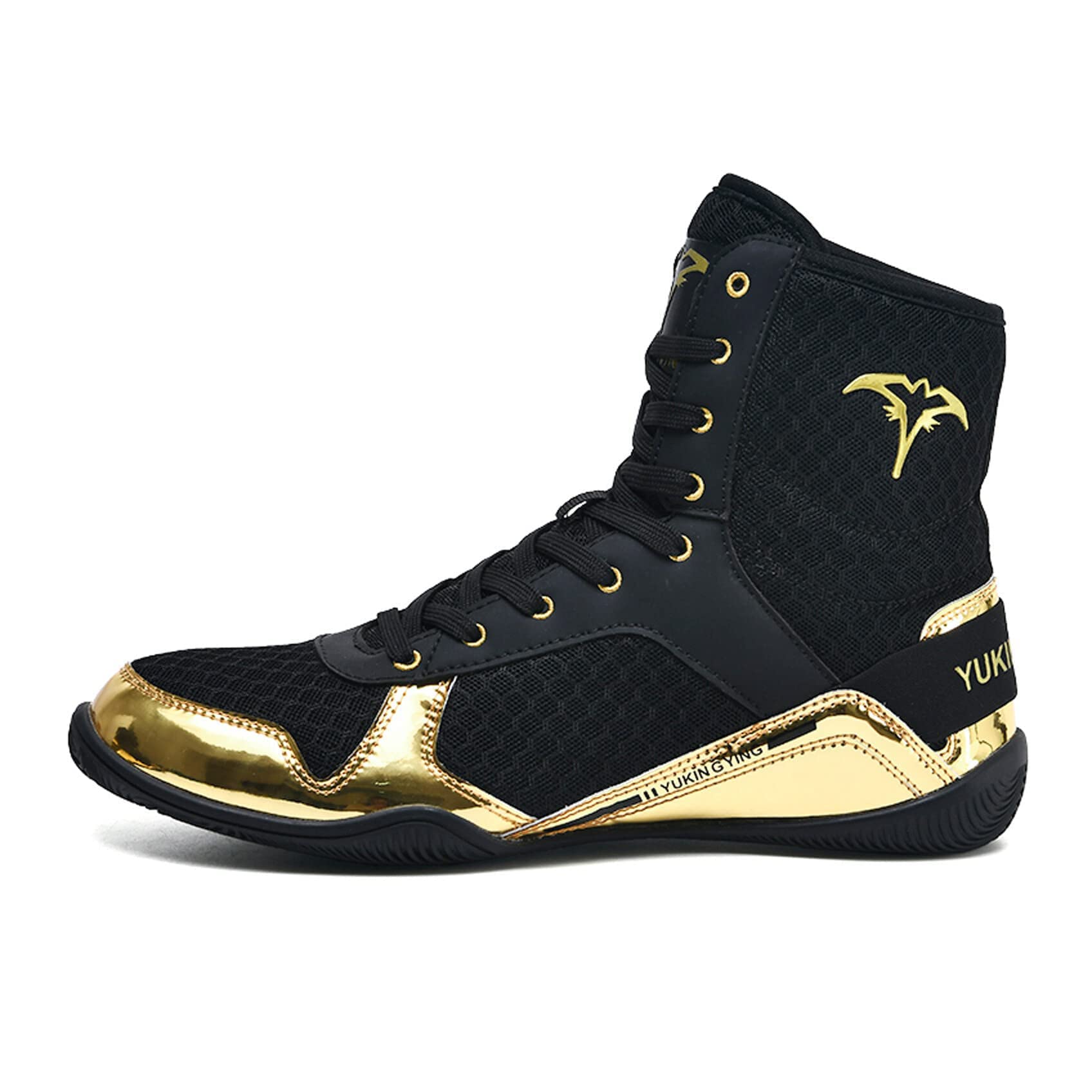 Entrenadores De Boxeo para Hombre, Zapatillas De Culturismo De Peso Ligero, Zapatos De Lucha Antideslizantes, Calzado De Kickboxing De Malla Transpirable