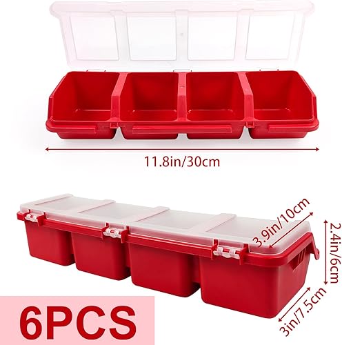 Miniatura 2 de 6 organizadores de tornillos con tapas, caja organizadora apilable de plástico para uñas de garaje, organización de herramientas de manualidades,