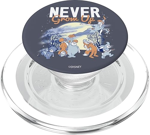 Miniatura 7 de Disney Peter Pan Lost Boys Never Grow Up Moonlight Portrait PopSockets - Soporte y agarre para teléfonos y tabletas, Negro