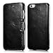 iPhone 6s / 6 Case, Benuo [Vintage Series] [Genuine Leather] Folio Flip Corrected Grain Leather Case [Ultra Slim] with Magnetic Closure for iPhone 6 / iPhone 6s 4.7 inch (Retro Black)