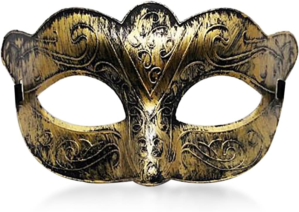 Masquerade Mask for Men Women Vintage Greek Venetian Retro Masks for Halloween Carnival Mardi Gras Costume Cosplay