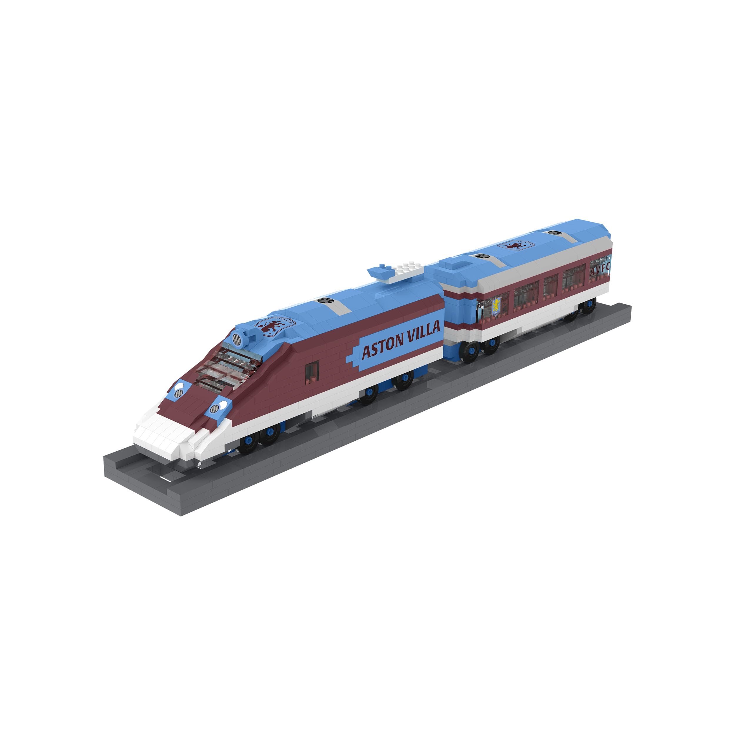 FOCO Officially Licensed Aston Villa FC BRXLZ Train 3D Bricks Contruction Toy Model