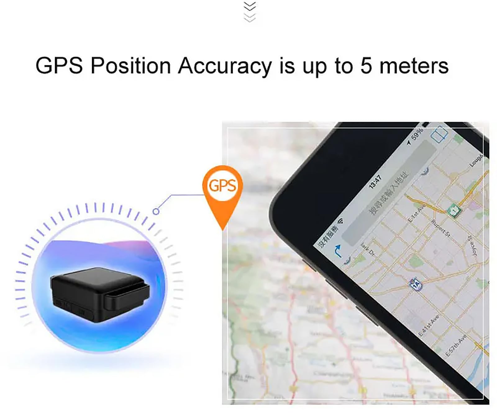 Tracker GPS per animali domestici con monitoraggio in tempo reale, monitoraggio APP e cronologia di 90 giorni per cani e gatti