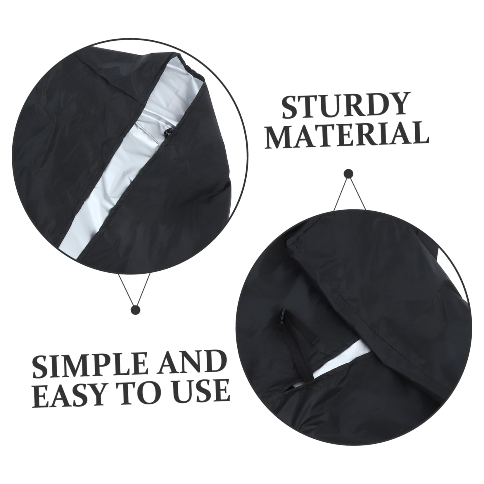 CIYODO Garden Recliner Chair Cover Oxford Cloth Sun for Outdoor Chairs Material Portable Easy to Clean for Patios Yards and More