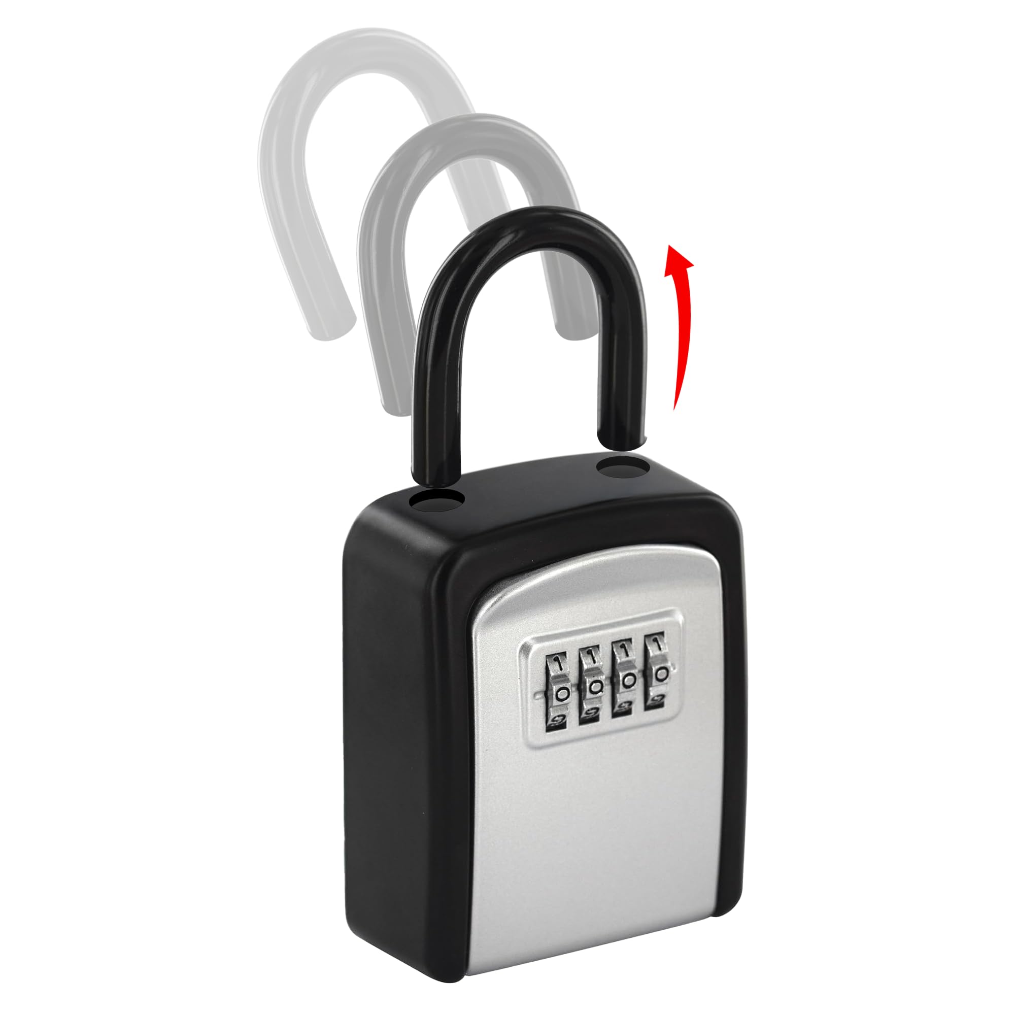 THIRARD Key Lock Box – Portable & Wall-Mounted Key Safe, Weatherproof & Secure Combination Lockbox, Heavy-Duty Key Storage for Home, Airbnb, Rentals, Office, and Emergency Access