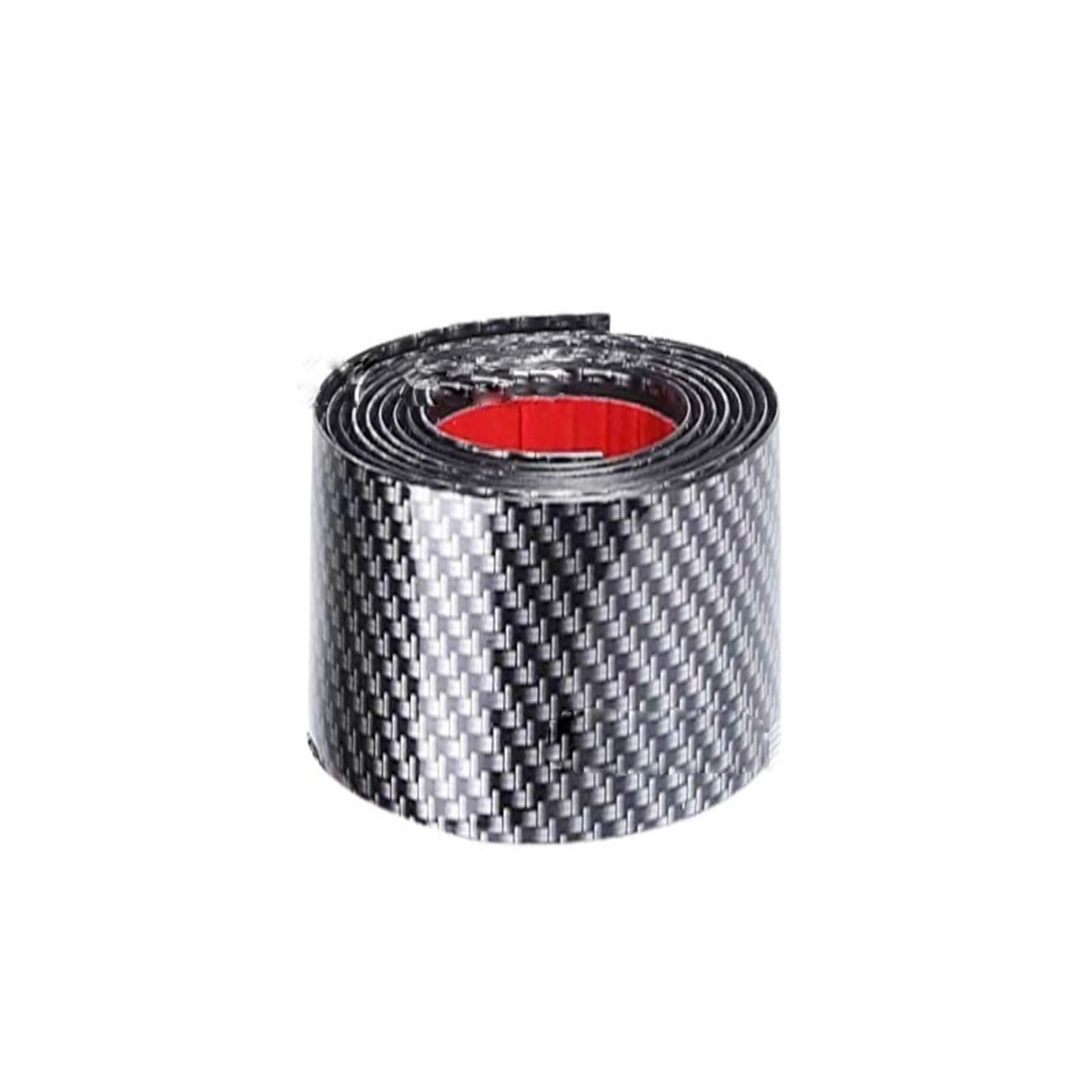 Pegatinas de Goma Fibra Carbono para Coche, película Protectora para Puerta, para Bordes, antiarañazos, protección umbral(10cm X 1M)