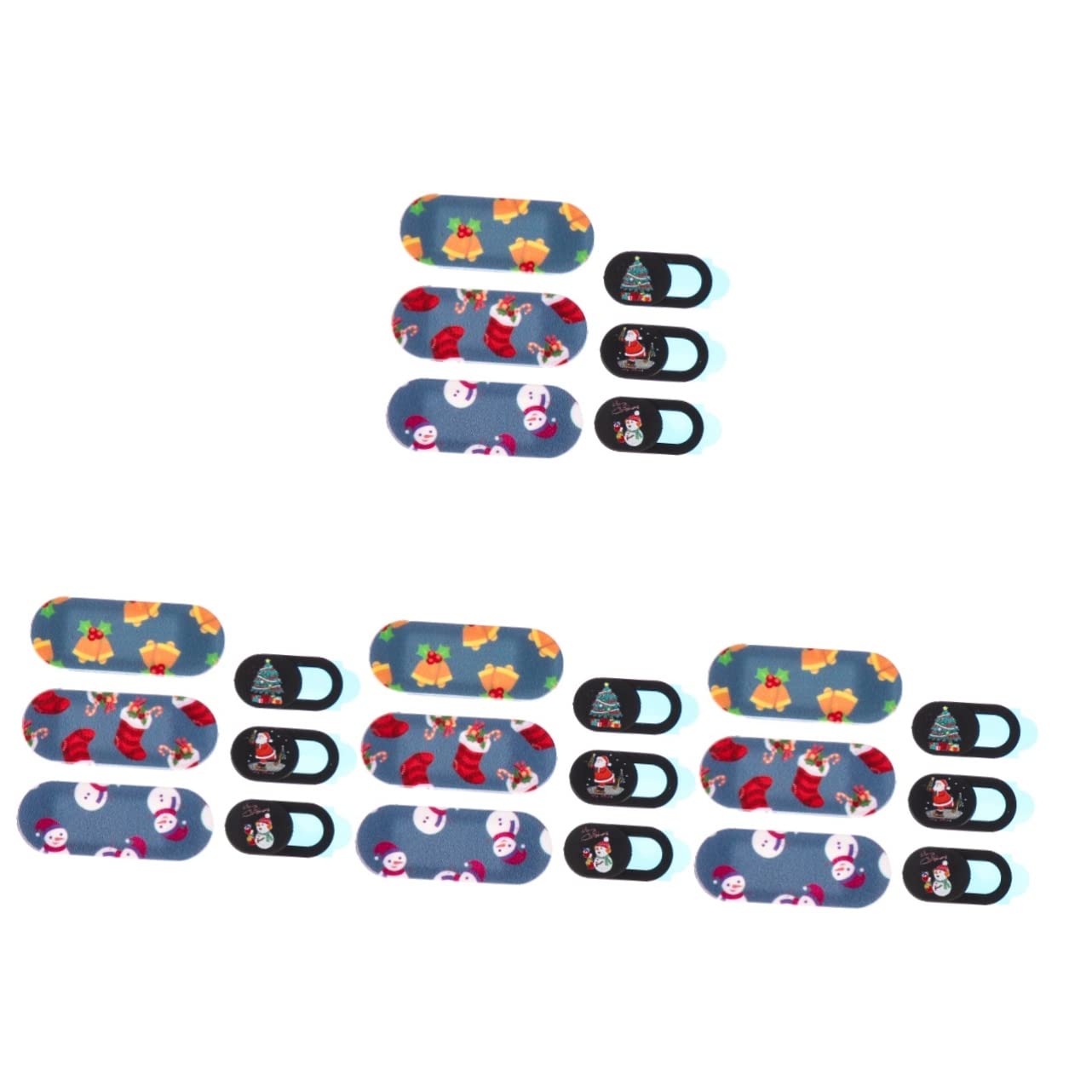 Gadpiparty 24piezas Cubiertas De Privacidad para Webcam De Laptop De Protección Antispy para Ordenadores Tablets y Smartphones Diseño Festivo y para Navidad