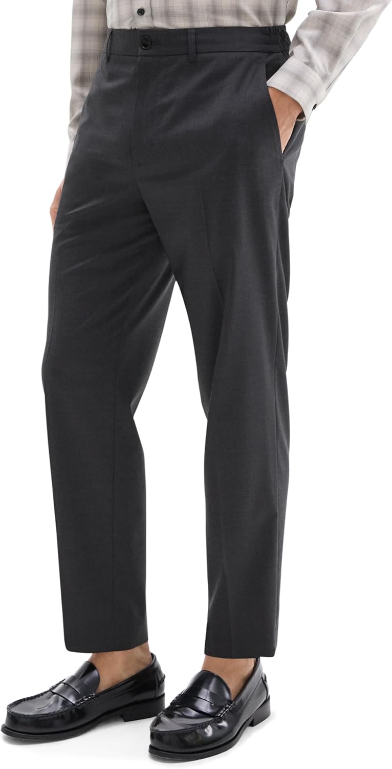 Theory Mens Theory Men's Curtis Drawstring Pant in Motion Wool - Image 4