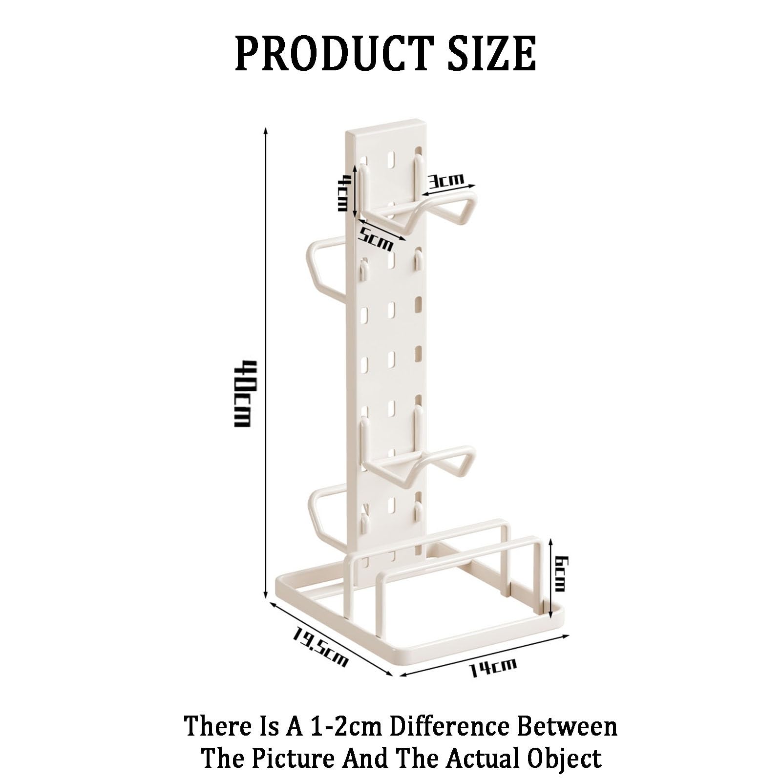 Soporte for Auriculares supraaurales/Organizador de Control de Juegos de Escritorio: Ganchos de Varios Niveles, Capacidad de Carga de 12 kg, configuraciones de Escritorio(White)