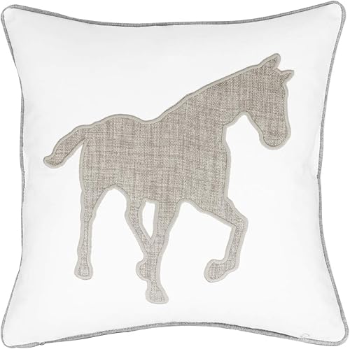 Miniatura 7 de Millianess Funda de almohada de algodón azul marino, funda de almohada decorativa de oso para sofá, fundas de cojín de 18 x 18 pulgadas (azul marino)