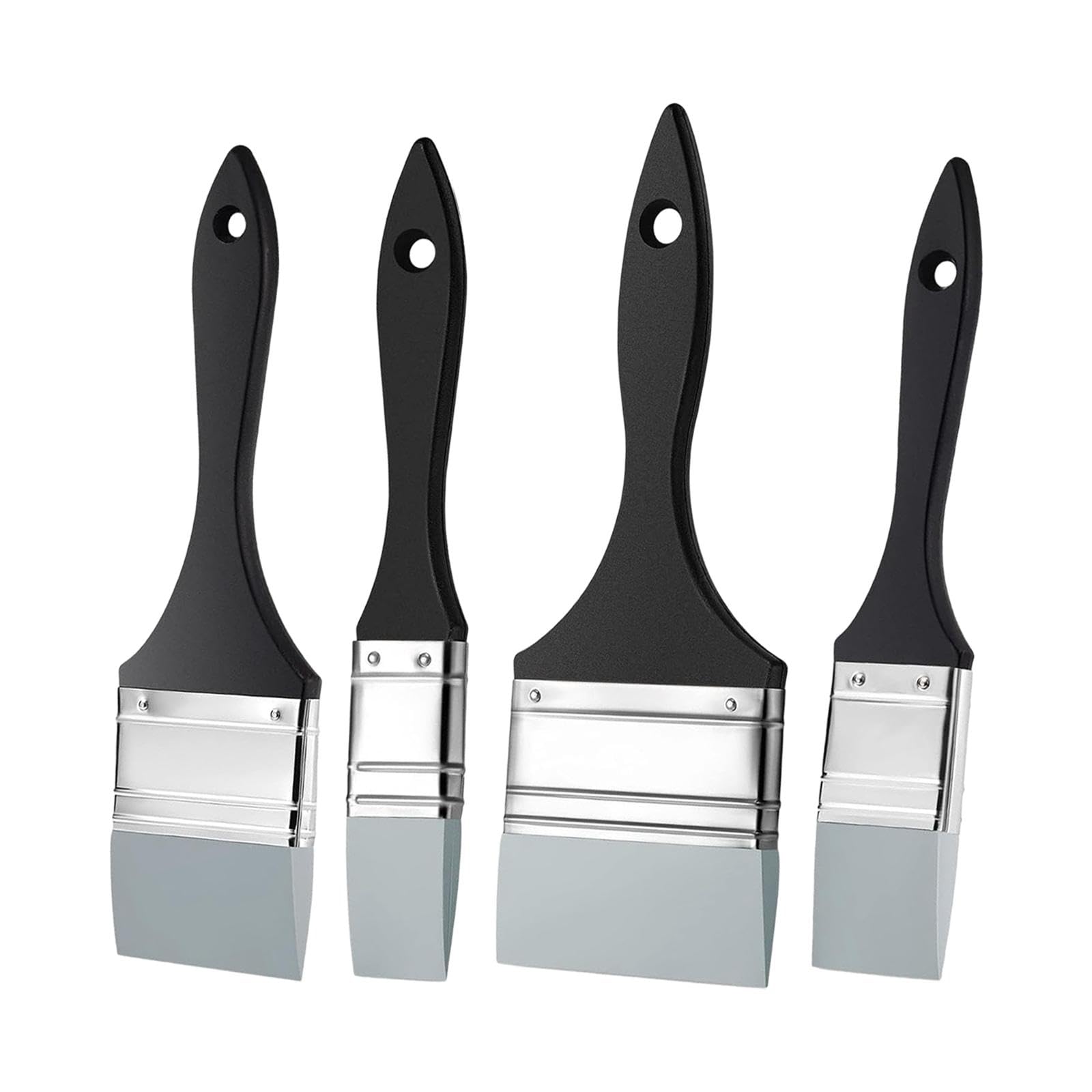 3 Piezas Pinceles para Pintura Acrílica Pincel de Silicona Herramienta de Moldeado para Pintar Reutilizable para Técnicas de Acuarela Aceite y, 1.5 Pulgadas 2 Pulgadas 2.5 Pulgadas 3 Pulgadas