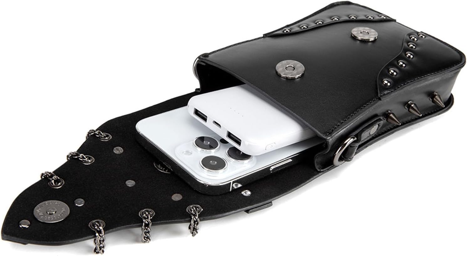 KOTORA Cute Gothic Steampunk Crossbody Bag Retro Small Shoulder Purse Phone Holder Renaissance Halloween Costume Accessory - Image 5