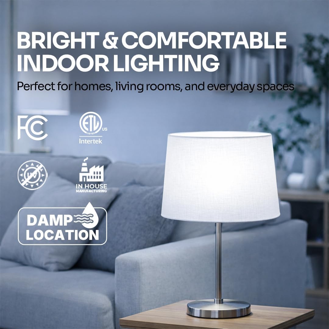 Havells Adore A19 Dimmable LED Bulb, 9W, 60W Equivalent, E26 Medium Base, 810 Lumens (5000K Daylight White, Pack of 24)