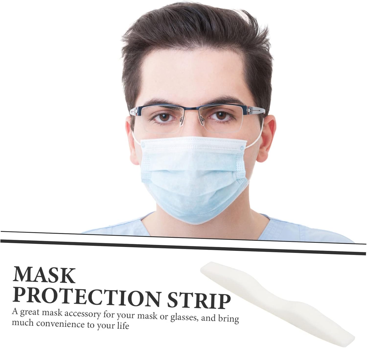4pcs Nose Bridge Cushions Fog Sponge Nose Pads for Glasses Comfortable Mask Accessories for Outdoor Use Reduces Pressure and Keeps Lenses