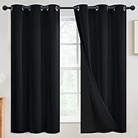 Vista 57 de SimpleHome - Cortinas opacas 100% para recámara, cortinas de ventana con ojales beige, con aislamiento térmico, cortinas de oscurecimiento