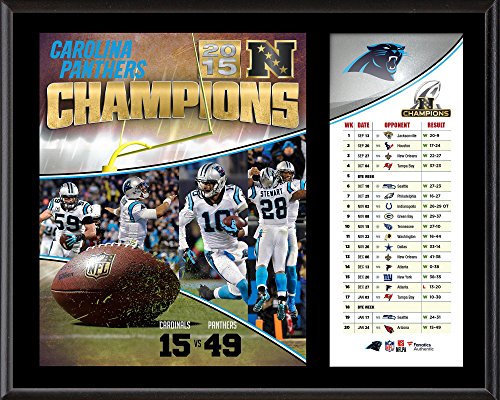 Carolina Panthers 2015 NFC Conference Champions 12" x 15" Sublimated Plaque - NFL Team Plaques and Collages Carolina Panthers 2015 NFC Conference Champions 12" x 15" Sublimated Plaque - NFL Team Plaques and Collages